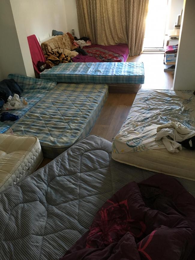 MORE THAN 20 PEOPLE WERE FOUND LIVING IN ONE HOUSE